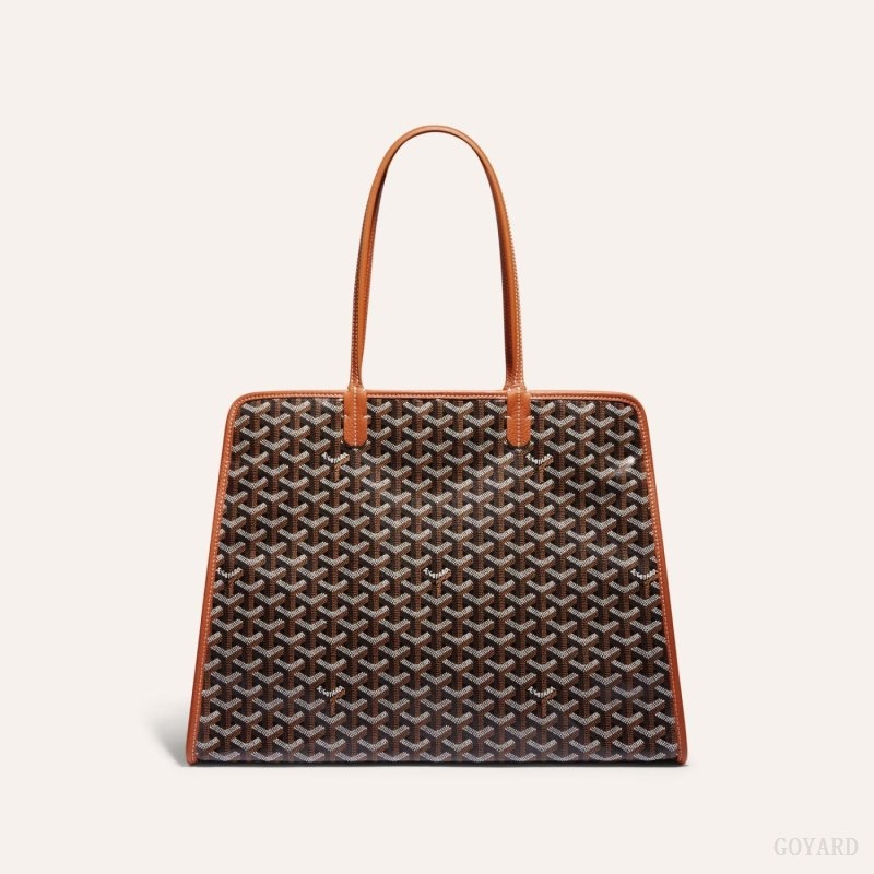 Goyard HARDY PM BAG Black / Brown | UGVV8232