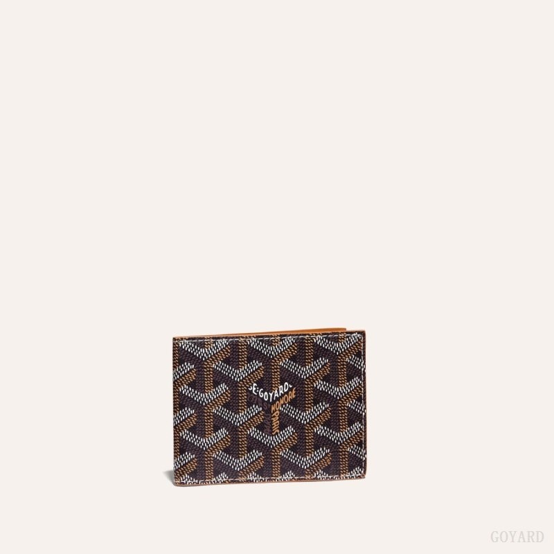 Goyard INSERT VICTOIRE CARD WALLET Black / Brown | NIMA4291