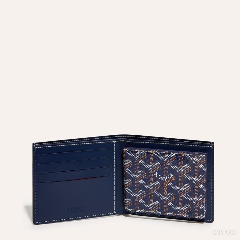 Goyard INSERT VICTOIRE CARD WALLET Navy Blue | SNLO7267