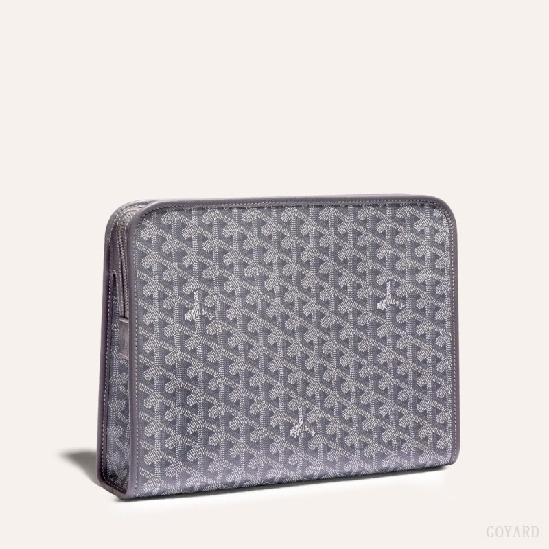 Goyard JOUVENCE GM TOILET BAG Grey | XKJE9867