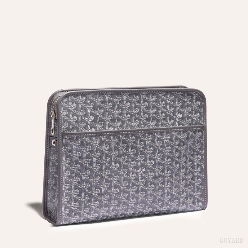 Goyard JOUVENCE GM TOILET BAG Grey | XKJE9867