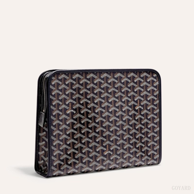 Goyard JOUVENCE GM TOILET BAG Navy Blue | BBLR9158