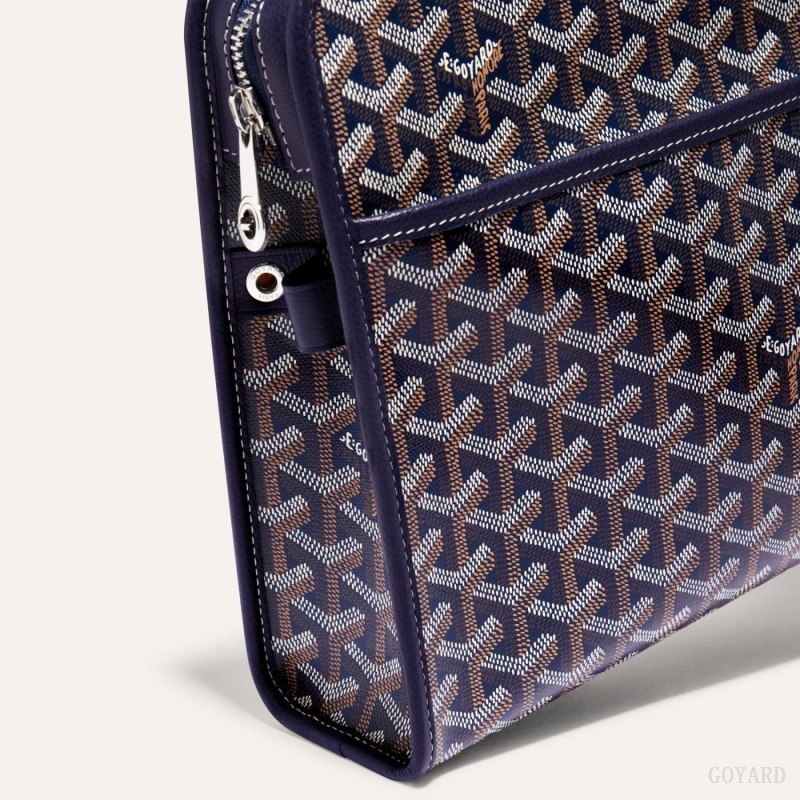 Goyard JOUVENCE GM TOILET BAG Navy Blue | BBLR9158