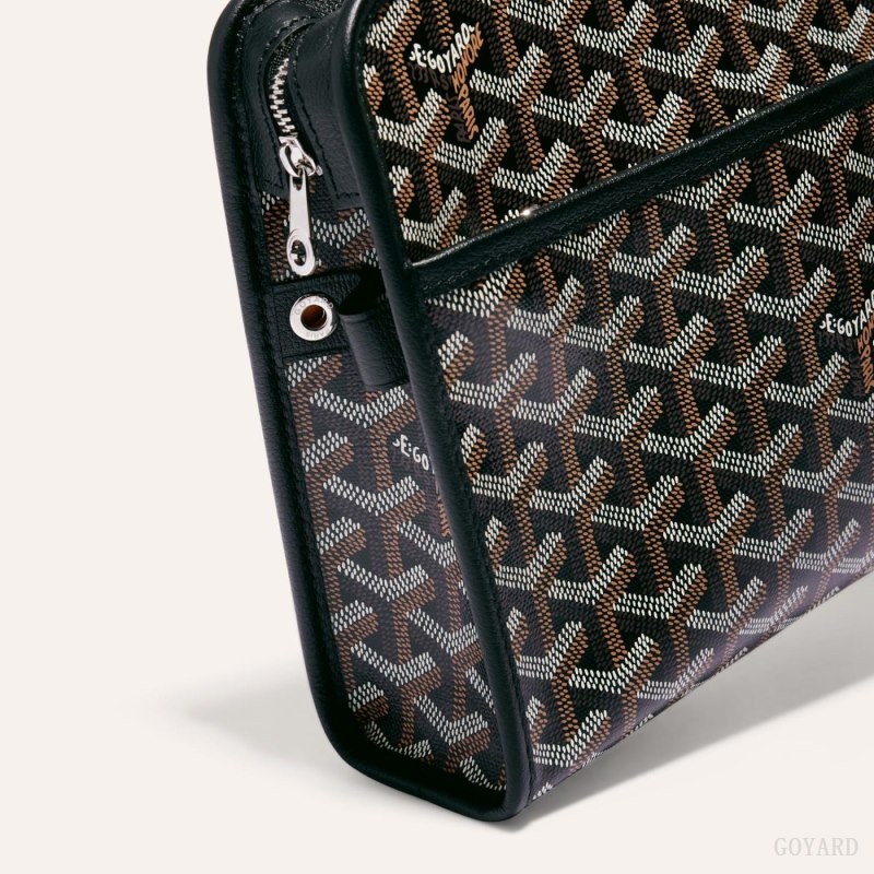 Goyard JOUVENCE MM TOILET BAG Black | QCRT9010