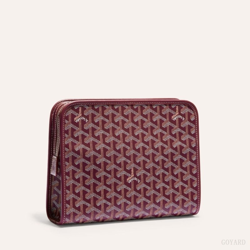 Goyard JOUVENCE MM TOILET BAG Burgundy | HFXY4745