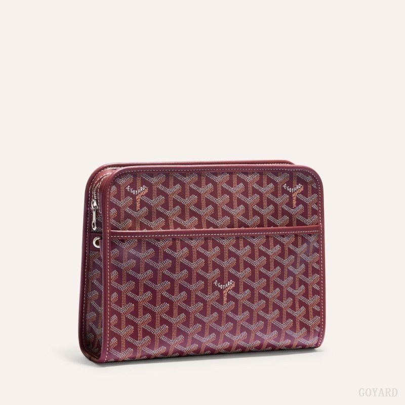 Goyard JOUVENCE MM TOILET BAG Burgundy | HFXY4745