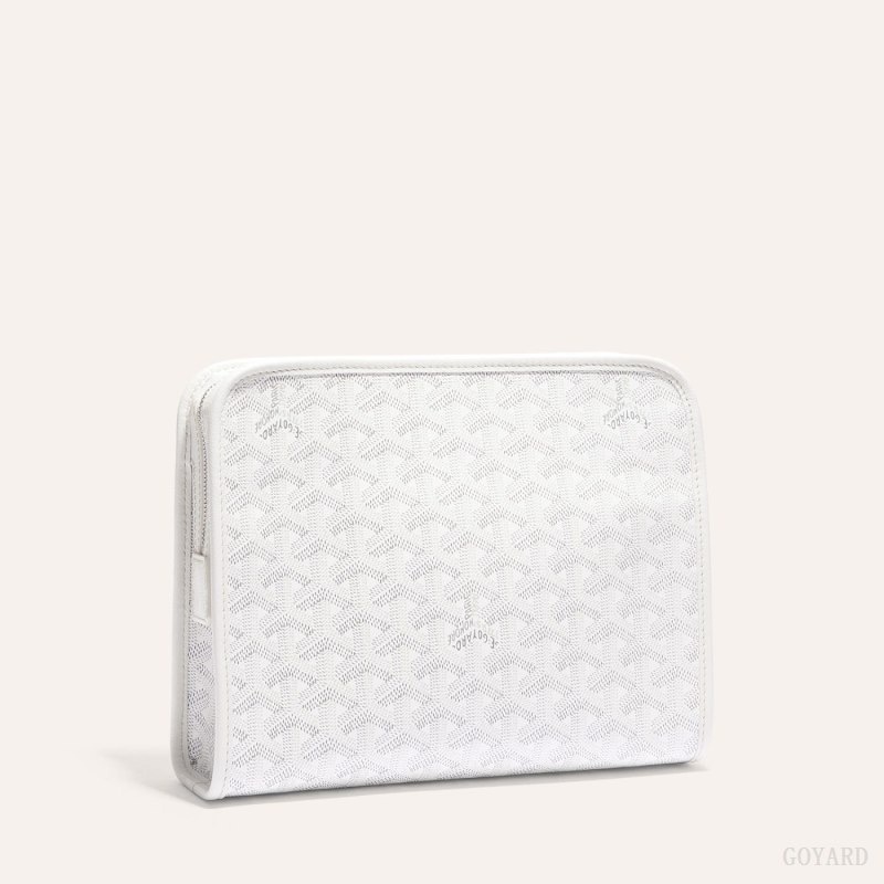 Goyard JOUVENCE MM TOILET BAG White | NLOY8452