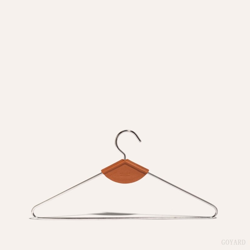 Goyard LIVRÉE PAIR OF HANGERS Black / Brown | ZNOG1700