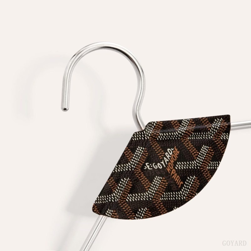 Goyard LIVRÉE PAIR OF HANGERS Black | DZEA9869