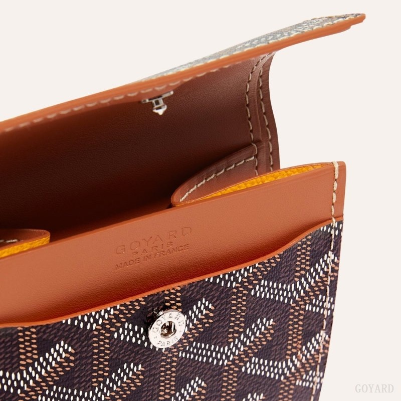 Goyard MARIGNY WALLET Black / Brown | EFHY1096