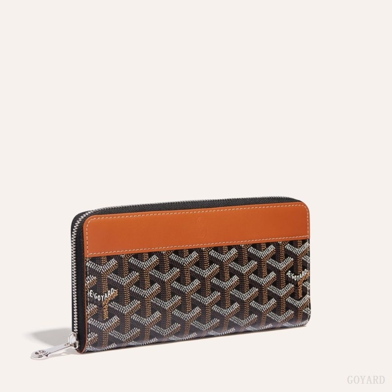 Goyard MATIGNON GM WALLET Black / Brown | SQNH7463