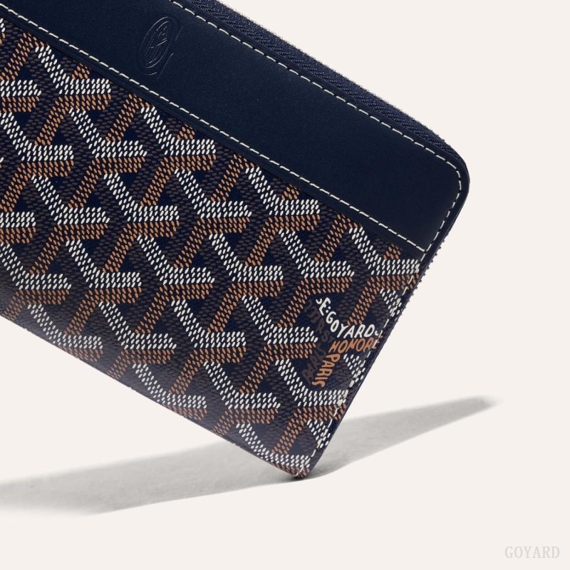 Goyard MATIGNON GM WALLET Navy Blue | UWWV2319