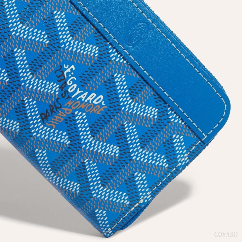 Goyard MATIGNON MINI WALLET Blue | QZID4997