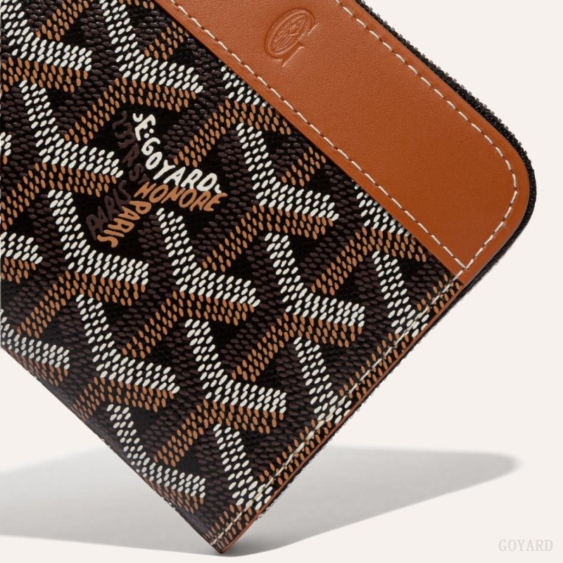 Goyard MATIGNON PM WALLET Black / Brown | CIWI8643