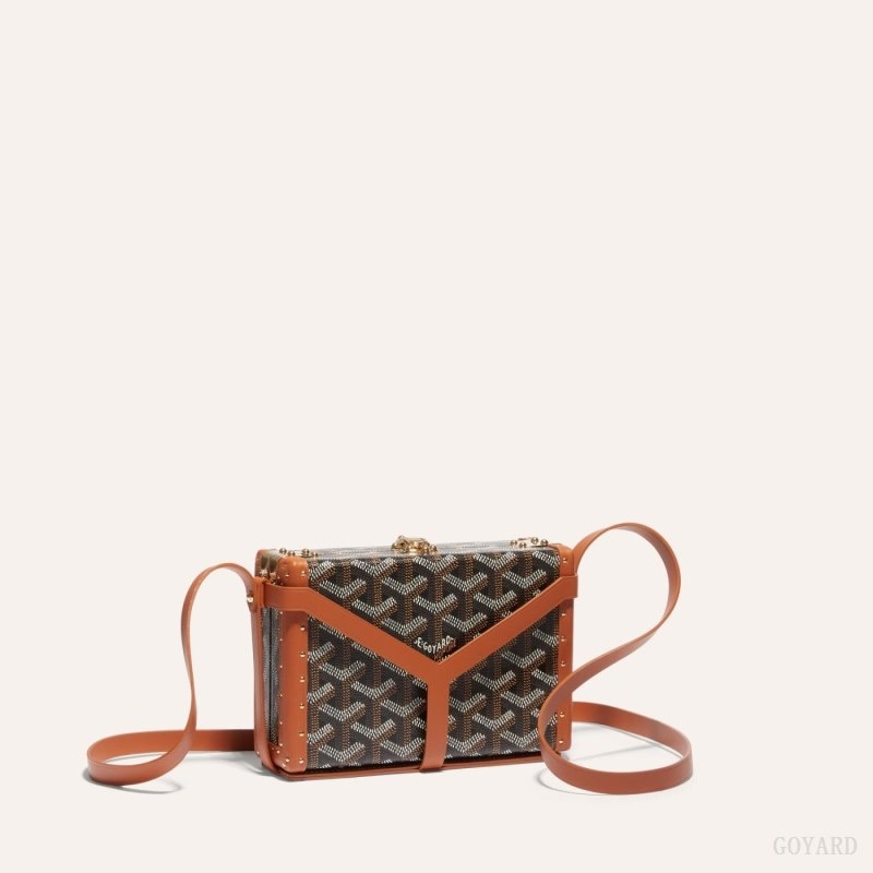 Goyard MINAUDIÈRE TRUNK BAG Black / Brown | NXRH4980