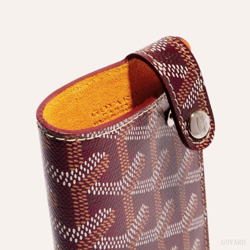 Goyard MONTMARTRE PM GLASSES CASE Burgundy | BHWF1963