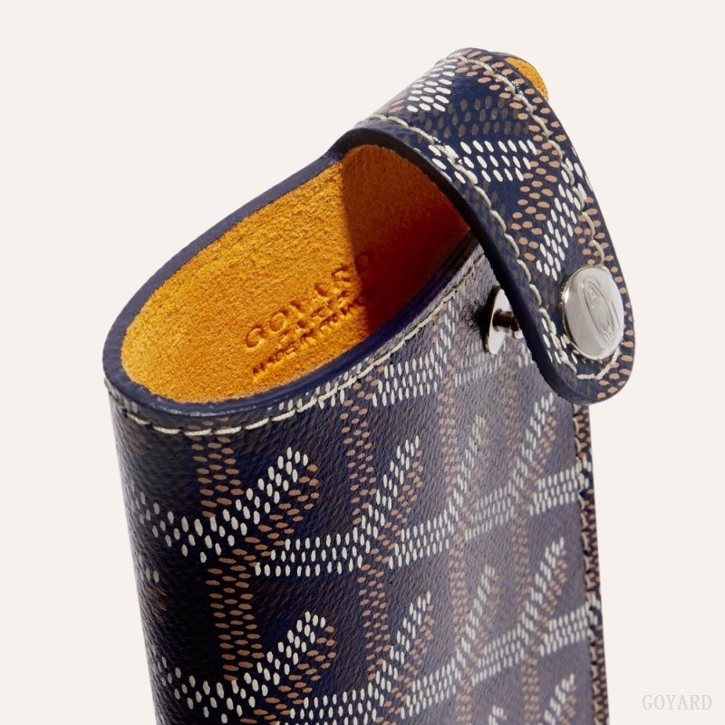 Goyard MONTMARTRE PM GLASSES CASE Navy Blue | ENRT7239