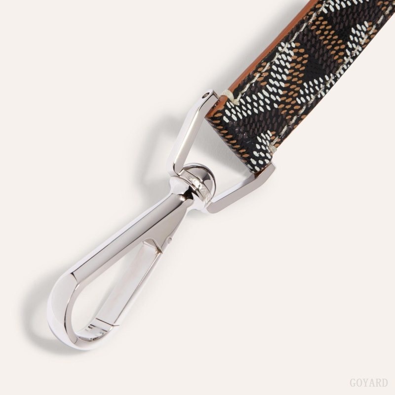 Goyard MOUSQUETON KEY RING Black / Brown | EVBV7448