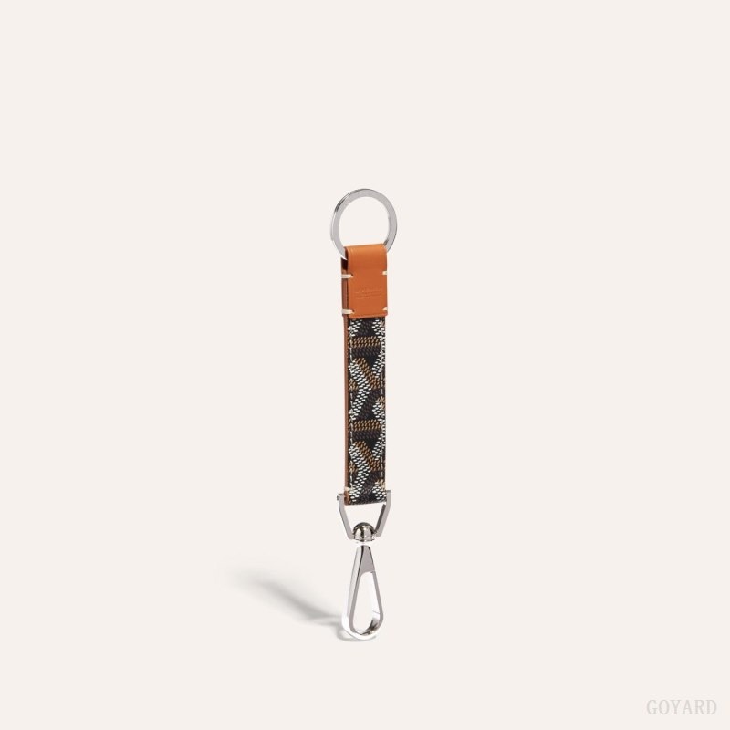 Goyard MOUSQUETON KEY RING Black / Brown | EVBV7448