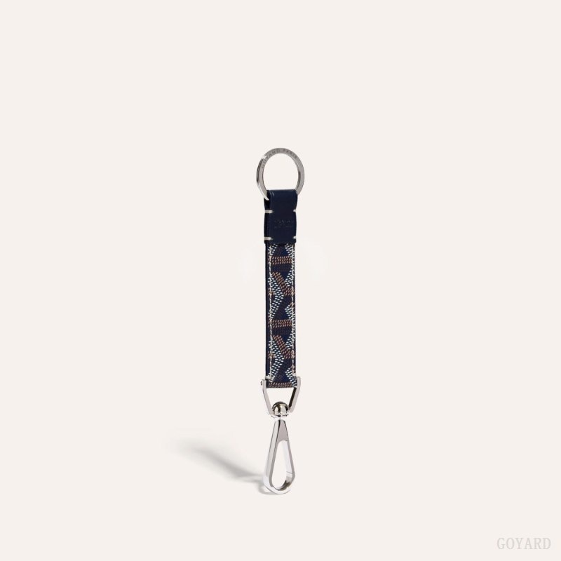 Goyard MOUSQUETON KEY RING Navy Blue | YTNM9989