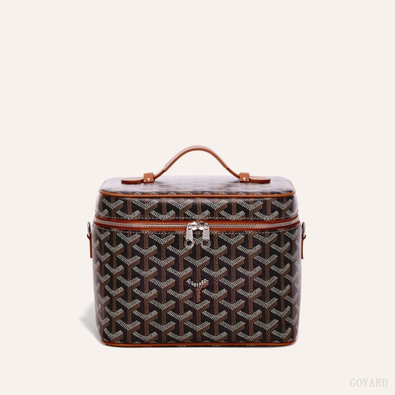 Goyard MUSE VANITY CASE Black / Brown | MNFA9670