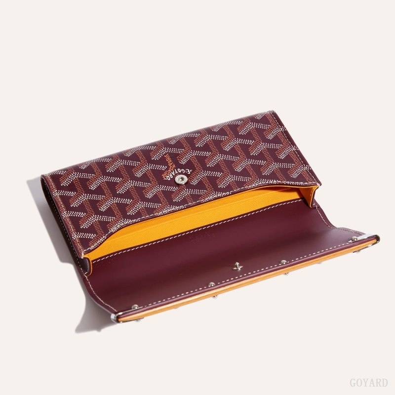 Goyard Monte-Carlo Mini Case Burgundy | SQOY1829