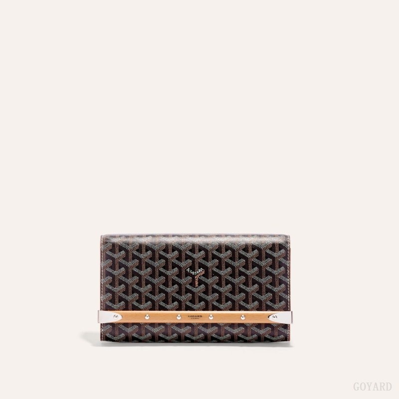 Goyard Monte-Carlo PM Clutch Black / Brown | DRCH3278