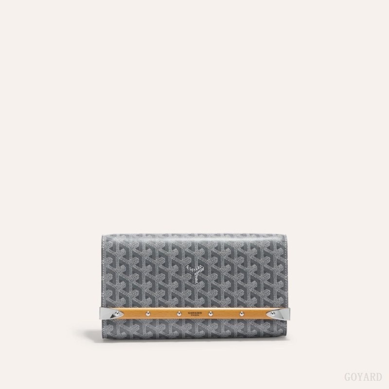 Goyard Monte-Carlo PM Clutch Grey | ZQYQ9870