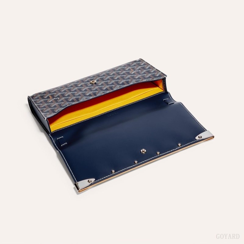 Goyard Monte-Carlo PM Clutch Navy Blue | DINZ9244