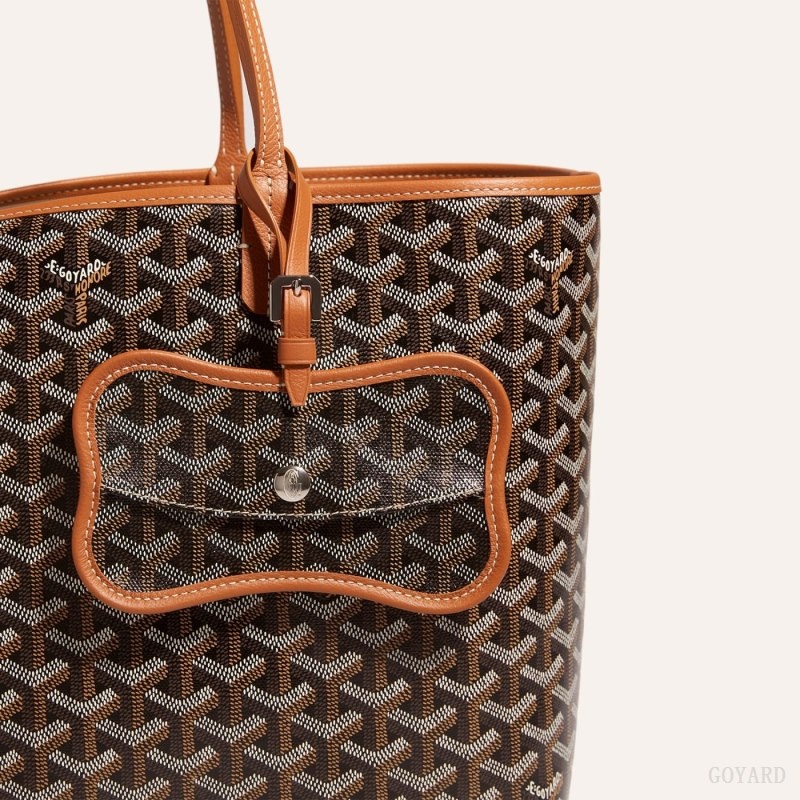 Goyard Os Grey Dog pocket Black / Brown | HULL5768