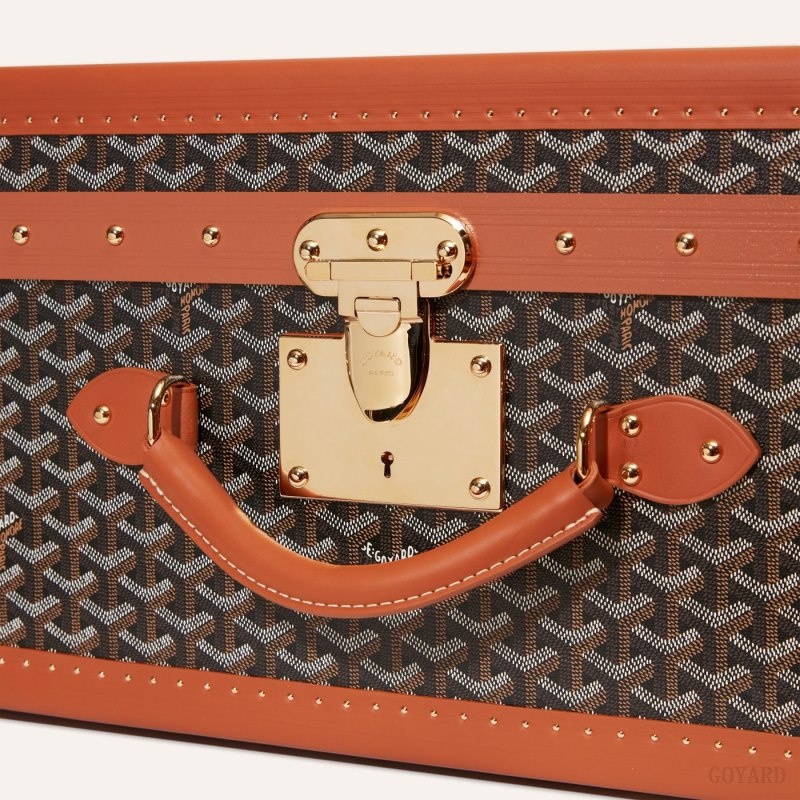 Goyard PALACE 70 SUITCASE Black / Brown | UIAP4303