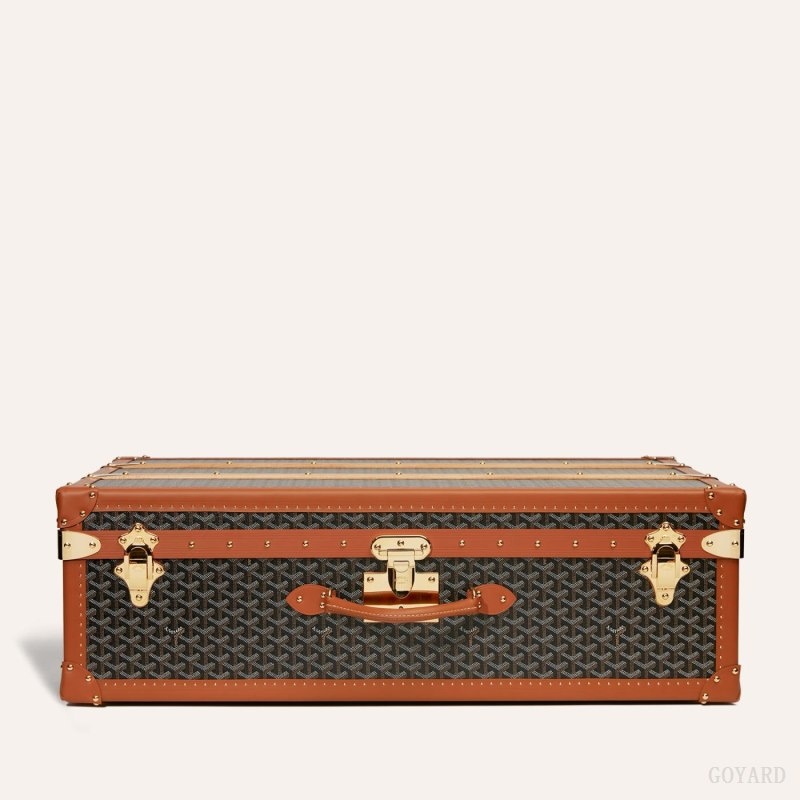 Goyard PALACE 80 SUITCASE Black / Brown | YUPK2813