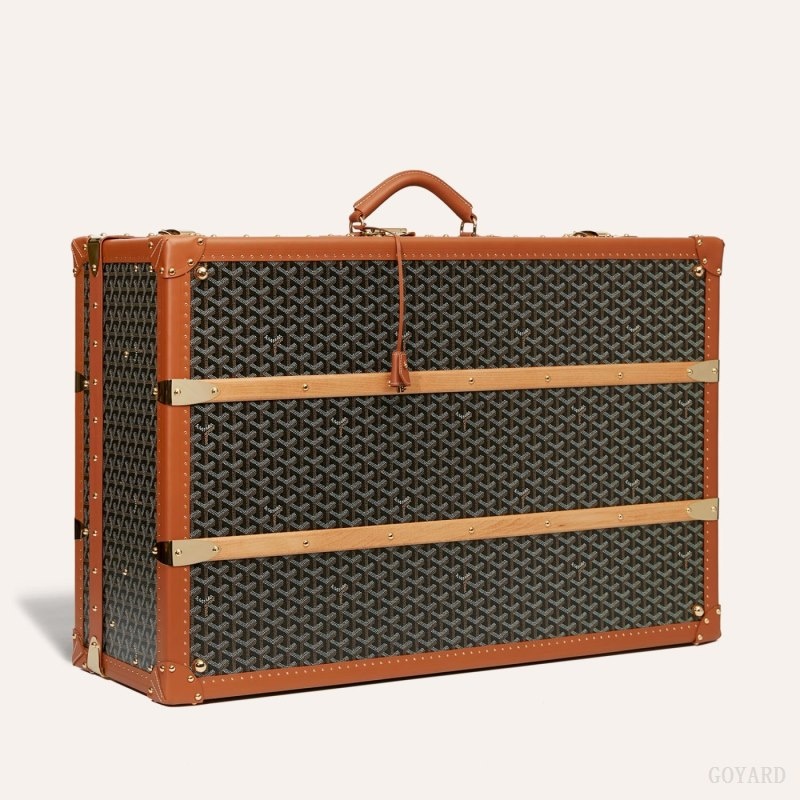 Goyard PALACE 80 SUITCASE Black / Brown | YUPK2813