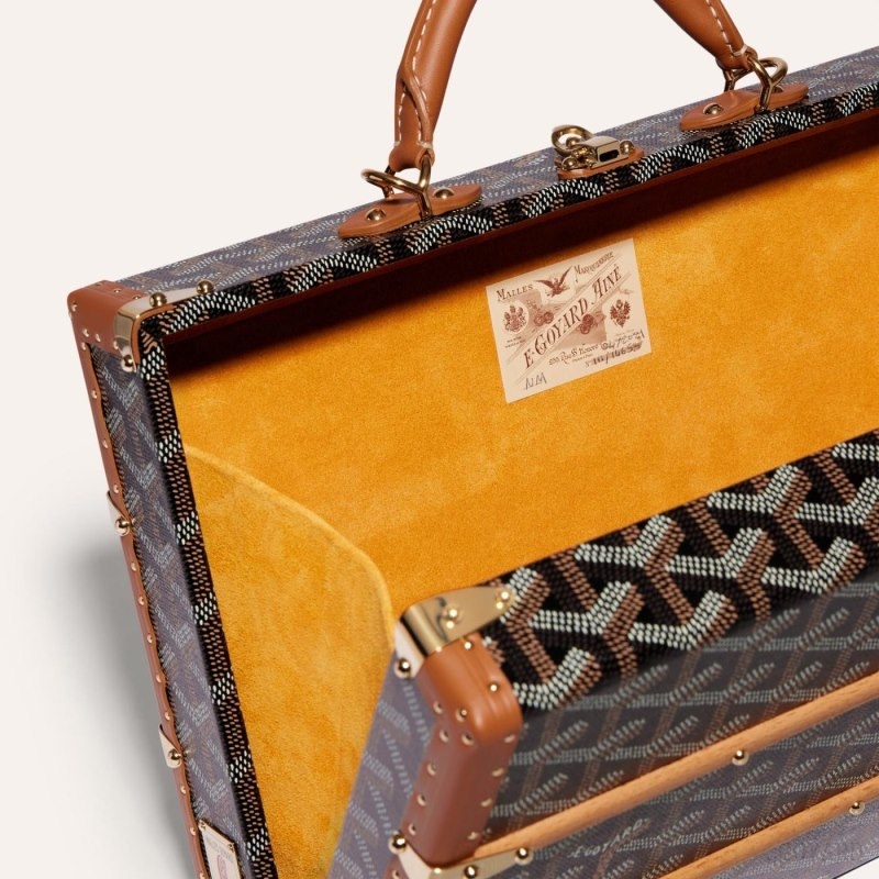 Goyard PALACE MM TRUNK BAG Black / Brown | PZET0771