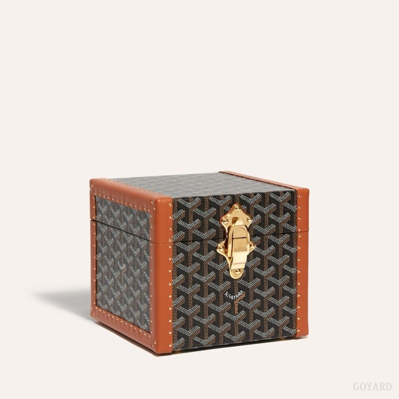 Goyard PARIS CASE Black / Brown | RRIX7327