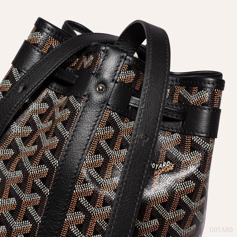 Goyard PETIT FLOT BUCKET BAG Black | UYEW7241