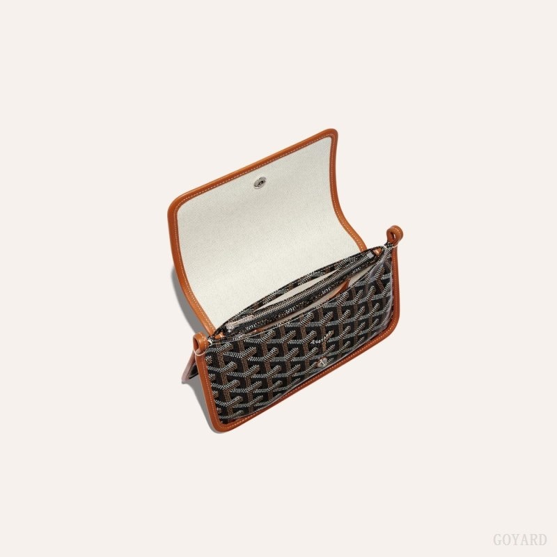 Goyard PLUMET POCKET WALLET Black / Brown | KSKV4643