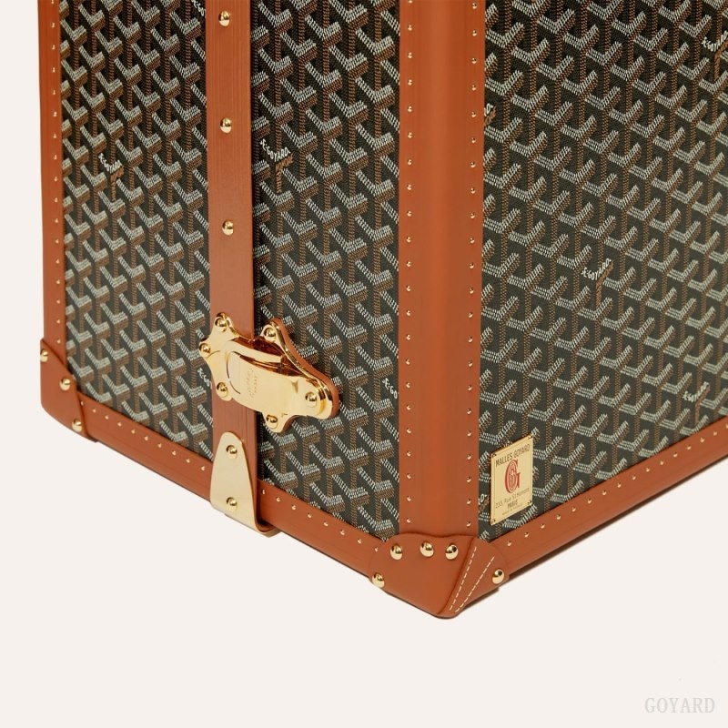 Goyard PULLMAN TRUNK Black / Brown | FOKZ3886