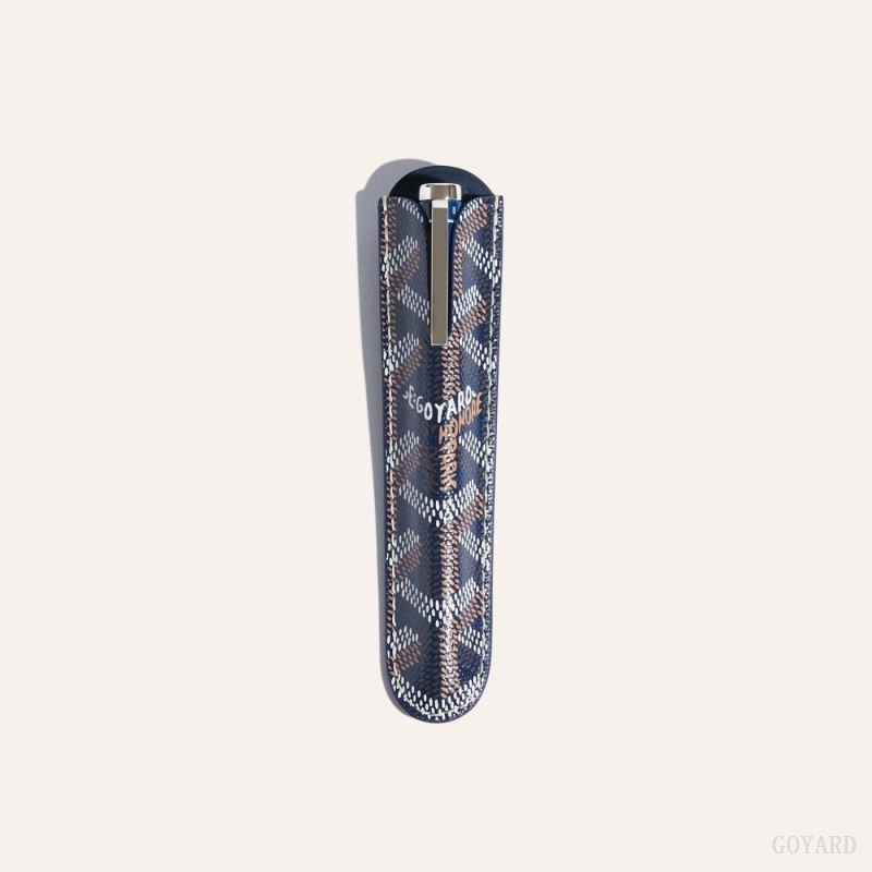 Goyard Rollerball Travel Pen Navy Blue | HFIA3766