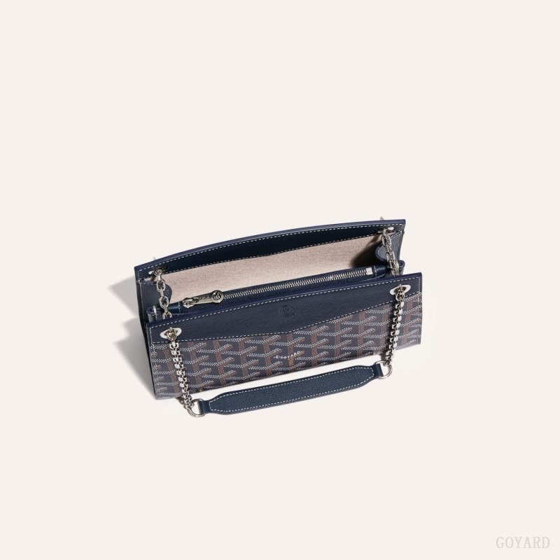 Goyard Rouette Structuré Mini Bag Navy Blue | PVHJ1351