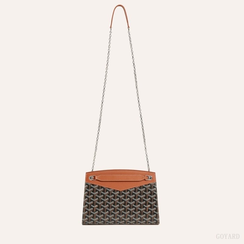 Goyard Rouette Structuré PM Bag Black / Brown | ZOEY4628