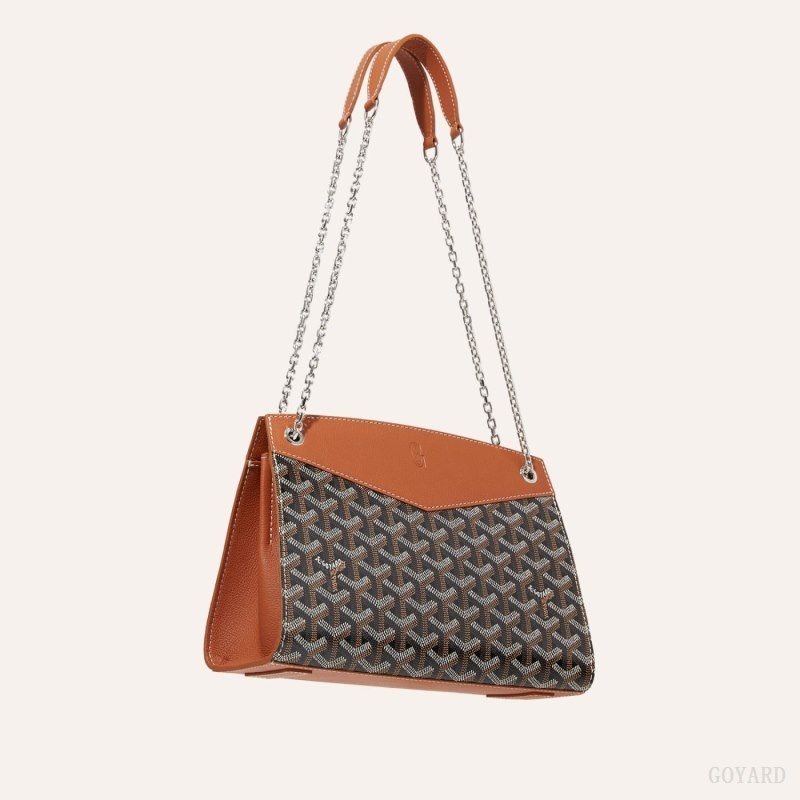 Goyard Rouette Structuré PM Bag Black / Brown | ZOEY4628