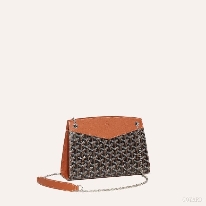 Goyard Rouette Structuré PM Bag Black / Brown | ZOEY4628