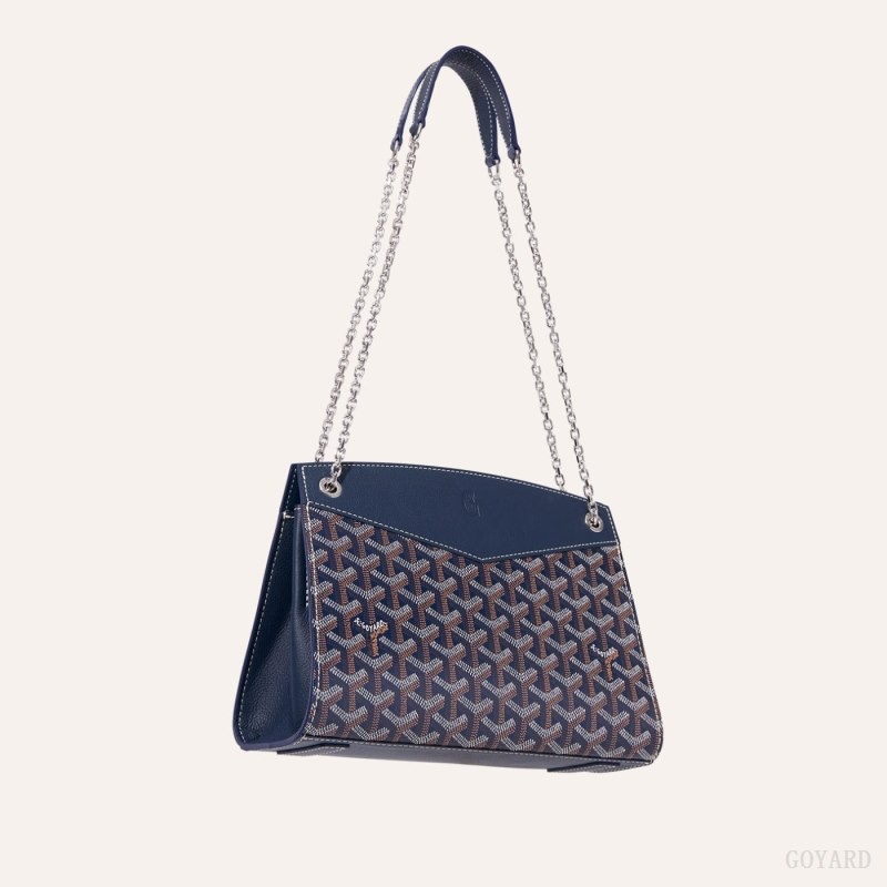 Goyard Rouette Structuré PM Bag Navy Blue | HCXH0910