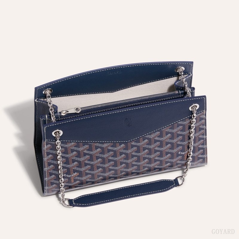 Goyard Rouette Structuré PM Bag Navy Blue | HCXH0910