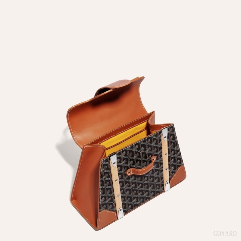 Goyard SAÏGON PM BAG Black / Brown | NTMV6289