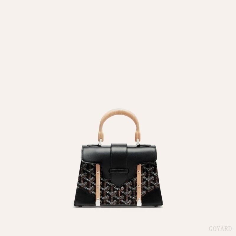 Goyard SAÏGON STRUCTURE MINI BAG Black | AQEW9069