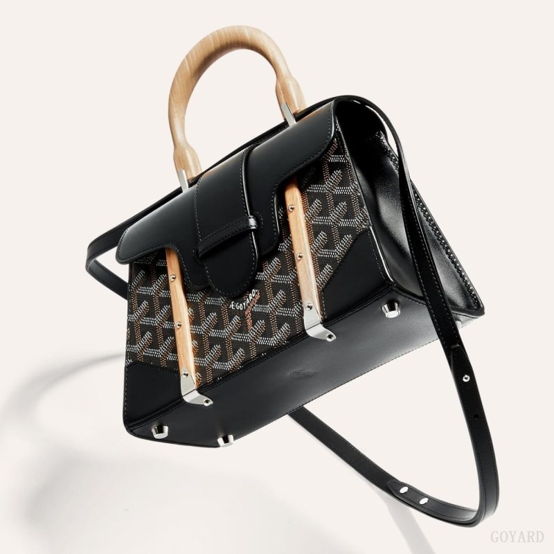 Goyard SAÏGON STRUCTURE MINI BAG Black | AQEW9069