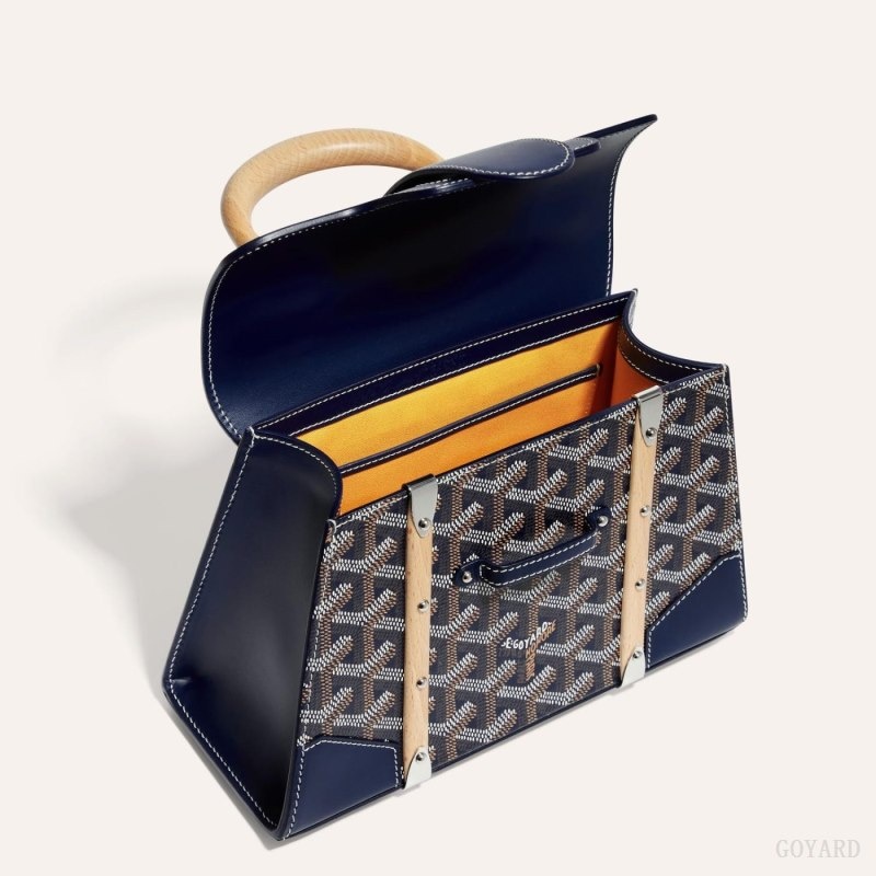 Goyard SAÏGON STRUCTURE MINI BAG Navy Blue | WDPA0745