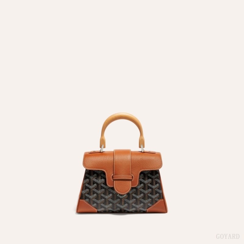 Goyard SAIGON SOUPLE MINI BAG Black / Brown | SFGH2202